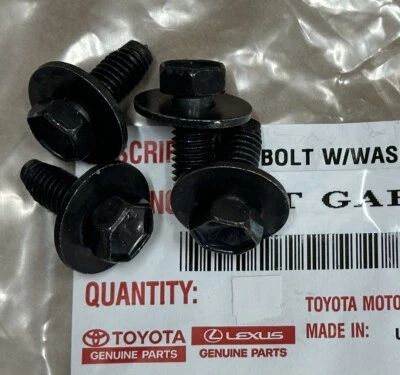 4 Toyota Tacoma 4Runner FJ Tundra Land Cruiser Front Skid Plate Bolts OEM 12mm - Image 1 of 3