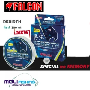 FILO NYLON PESCA SURFCASTING-BOLOGNESE FALCON REBIRTH 300 M SENZA MEMORIA NEW - Foto 1 di 1