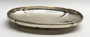 c1930 THE KALO SHOP Chicago Sterling Silver #01 OVAL LOW BOWL Arts & Crafts - Picture 1 of 3