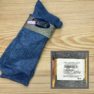 Calcetines Dorados Angora Crew 3589 Para Mujer Gris Carbón Brezo Nuevos de Lote Antiguo NUEVOS DE COLECCIÓN Foto 1 de 4