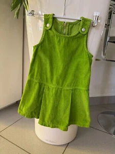 Mädchen Kleid BENETTON Grün Cord Gr. 80/86 - Bild 1 von 3