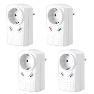4x Steckdosenadapter Überspannungsschutz Max. 3380 Watt Blitzschutz Geräteschutz - Bild 1 von 2