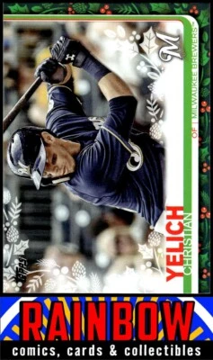 2019 Topps Holiday #HW72b Christian Yelich - Image 1 of 2