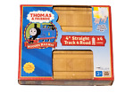 THOMAS & FRIENDS WOODEN RAILWAY 4" STRAIGHT TRACK & ROAD (4 Pack) - BNIB