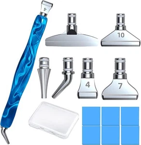 Resin Diamond Painting Art Club Sticky Drill Dot Pen Stylus Kits Set Blue - Picture 1 of 5