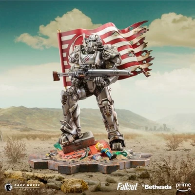 Fallout (Amazon): Estatua Premium de la Hermandad del Acero (Dark Horse Direct)  Foto 1 de 4