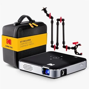 Kodak Luma 150 Mini Pico Projector Bundle with Overhead Tripod & Case (Black) - Picture 1 of 7