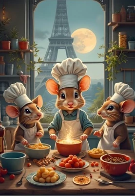 Bluebird Jigsaw Puzzle 1000 Piece " Little Chefs of Paris " - Image 1 of 4