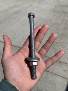 Feuerverzinkte Sechskantschraube mit Mutter und Unterlegscheiben 1/2"-13 × 7", 25 Stück - Bild 1 von 1