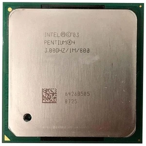 PC CPU PGA478 Intel Pentium 4 3,00GHZ SL7PM Pga 478 Processor Socket Laptop - Picture 1 of 1