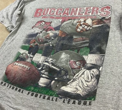 Camiseta De Colección Tampa Bay Buccaneers Nutmeg Mills Gris Gráfico Camiseta Años 90 Hombres Talla XL Foto 1 de 4