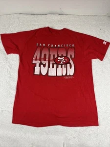 Vintage San Francisco 49ers Shirt Mens Large Red 1990 Starter NFL - Picture 1 of 9