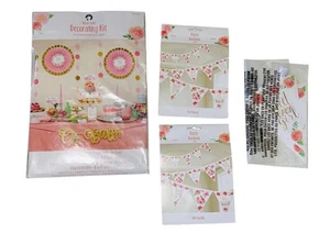 Neu mit Etikett "Sweet Baby Girl" Leckerli Tischdekoration Set und 3 Banner - Bild 1 von 3