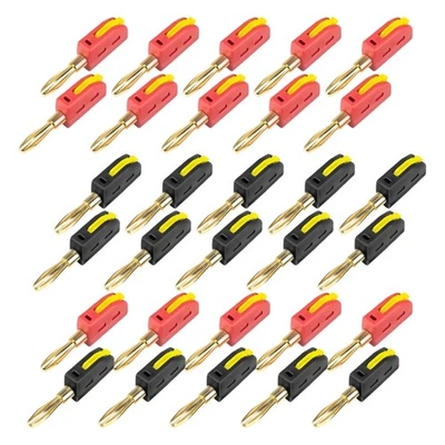 Set of 10 Quick Connect 32A 4mm Banana Plug for Efficient High Current Transfer - Image 1 of 4