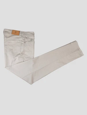 Brunello Cucinelli 灰褐色棉质 Ea 裤子 CJZ1 男士 — 第 1/3 张图片