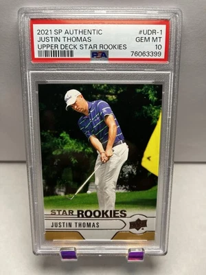 2021 SP Authentic - Upper Deck Star Rookies Justin Thomas #UDR-1 (RC) PSA 10💎 - Image 1 of 2