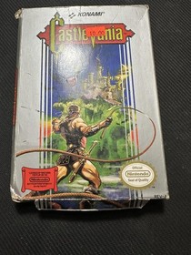 Vintage Castlevania Nintendo NES Video Game Box Cart Konami 1987 NTSC Action