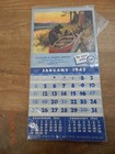 VINTAGE PURE OIL 1942 CALENDAR TUVERSON HANSON SERVICE SUPERIOR WISCONSIN