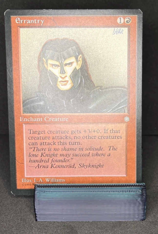 Vintage MTG Card - Errantry Ice Age Regular - 1995 - Artist signed print - Image 1 of 1