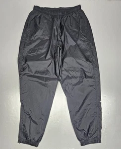 Vintage Nike Track Pants Mens XL Black Nylon  Zip Ankle Y2k Athletic Streetwear  - Picture 1 of 8