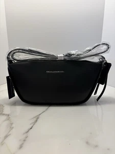 French connection Clara texture tag Crossbody studded black New NWT $98 Y2K Size - Picture 1 of 10