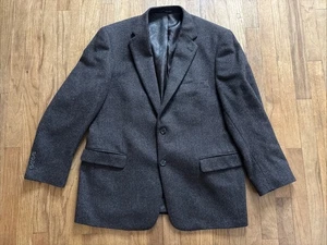 Turnbury Kamelhaar Blazer Herren 44R 2 Knopf Sport Schwarz Fronttaschen - Bild 1 von 9