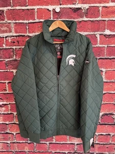 Franchise Club Michigan State Spartans gesteppte Jacke mit durchgehendem Reißverschluss 2XL Einzelhandel 199 $ - Bild 1 von 6