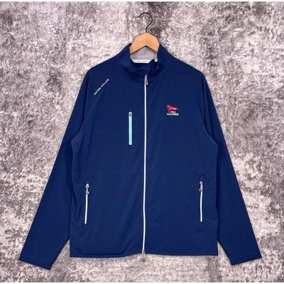 Peter Millar Jacket Medium Mens LACC US Open Blue Full Zip Golf Performance - Image 1 of 4