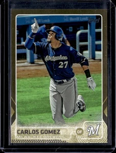 2015 Topps #340 Carlos Gomez Gold #/2015 - Bild 1 von 2
