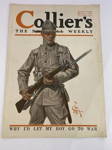 1917 Collier’s Lot of 6 WWI Era Magazines – Patriotic Covers & War Stories - Picture 1 of 6
