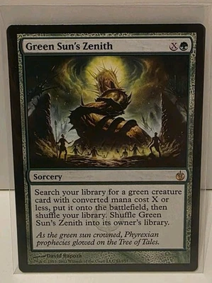 MTG Green Sun’s Zenith, Mirrodin Besieged; Magic the Gathering Card; LP - Image 1 of 2