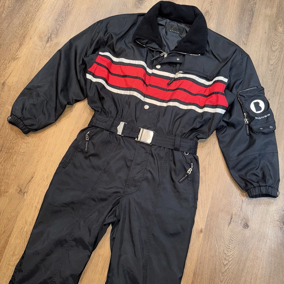 Mens Bogner Ski Suit One Piece Snowsuit Snow Bib Goan Thylmann Vintage Medium 40 - Image 1 of 4