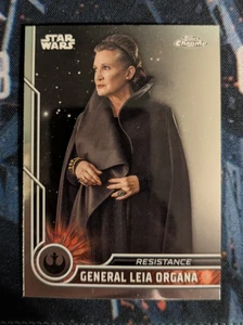 Star Wars Topps Chrome - General Leia Organa #56 - Picture 1 of 2