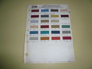 1980 AMC Ford Interior R-M Color Chip Paint Sample  - Picture 1 of 1