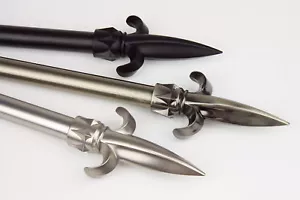 Sword 3/4” Adjustable Window Drapery Curtain Rod 18"-170" (5 sizes, 3 colors) - Picture 1 of 7