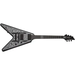 Schecter V-1 Przym Palladium Electric Guitar Gloss Black NEW - Picture 1 of 3