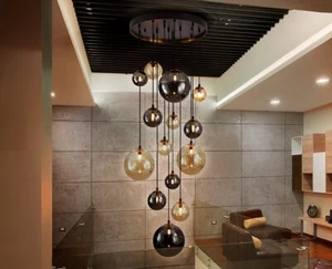 Pendelleuchte XL Deckenlampe Designer Lampe Luxus Leuchte Glas LED modern DARK - Bild 1 von 4