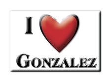 GONZALEZ MAGNET NAME I LOVE VALENTINE ANNIVERSARY BIRTH GIFTS 8500