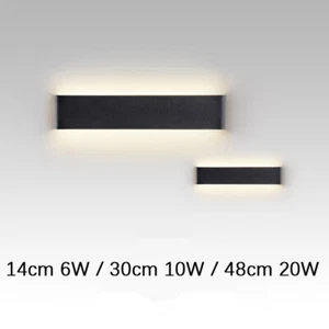 Modern LED Up Down Wall Lights Lighting Fixture Dimmable Lamp lighting Indoor UK - Picture 1 of 21