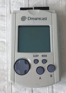 Sega Dreamcast unità di memoria visiva scheda di memoria VMU HKT-7000 PULITA TESTATA bianca - Foto 1 di 10
