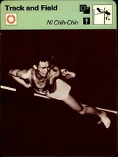 1977-79 Sportscaster Series 10 Multi-Sport Oversize Card #1020 Ni Chih-Chin