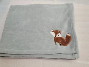 NoJo Baby Blanket Security Fox Gray Plush Unisex Girl Boy Forest Woodland - Picture 1 of 4