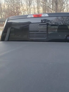 American Flag Rear Window Decal - Picture 1 of 2