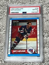 PSA 10 MINT HOCKEY CARD 1989 OPC O-PEE-CHEE HOF GUY LAFLEUR NEW YORK RANGERS