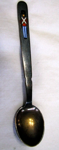 Sterling Silver Spoon by A. Michelsen-Copenhagen Denmark-Christmas Toy Soldier Cover