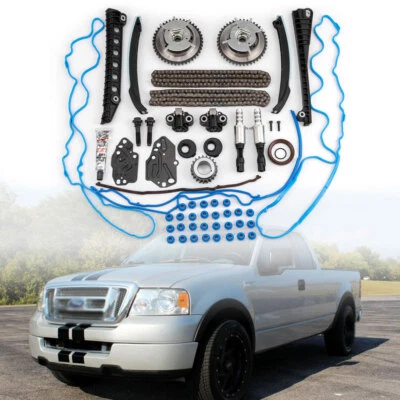 Kit de cadena de distribución de 5,4 L y válvulas y engranajes VVT para Ford F-150 F-250 F-350 2004-2006 Foto 1 de 4