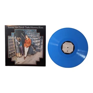 Townes Van Zandt – Delta Momma Blues Limited Edition Cyan Blue Vinyl Rare LP - Picture 1 of 2