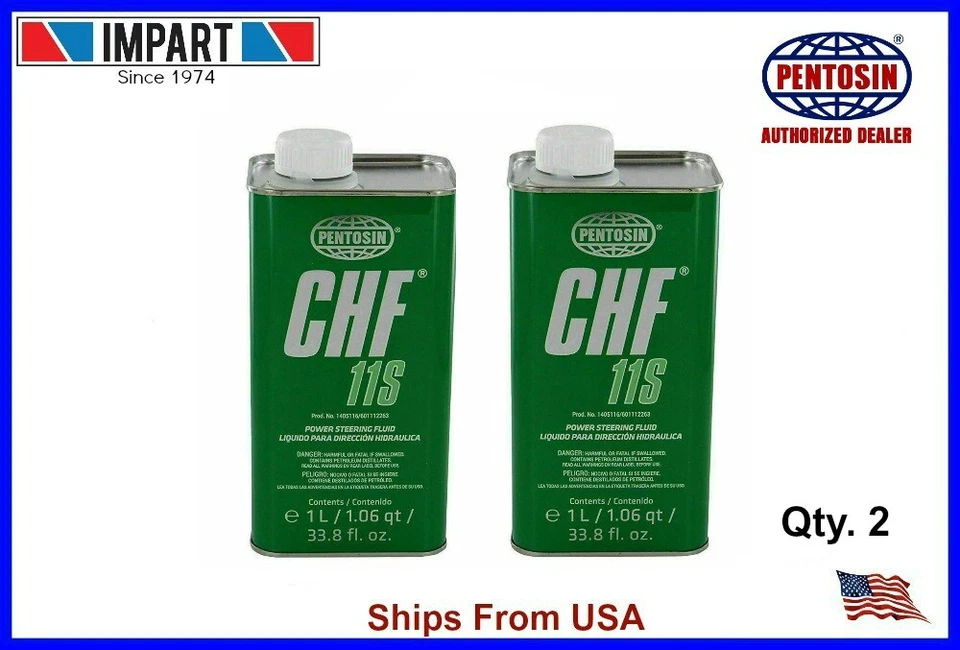 Pentosin CHF 11S Hydraulic Fluid 1L 1405116 Synthetic OEM Power Steering Oil 2PK
