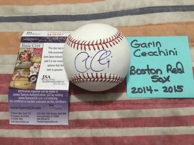 加林·塞奇尼签名大联盟棒球 JSA/ 波士顿红袜队 2014-2015 — 第 1/4 张图片