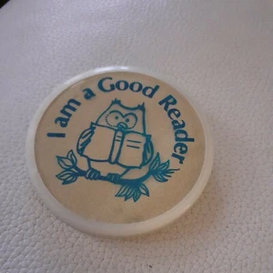 Insignia vintage de buen lector - Imagen 1 de 3